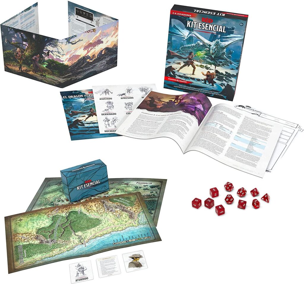 Kit Esencial de Dungeons & Dragons (Caja de D&d) juego de mesa