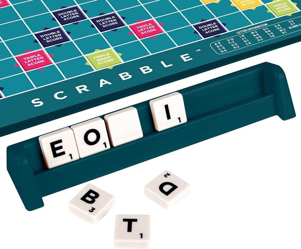 Fichas del juego de mesa Scrabble