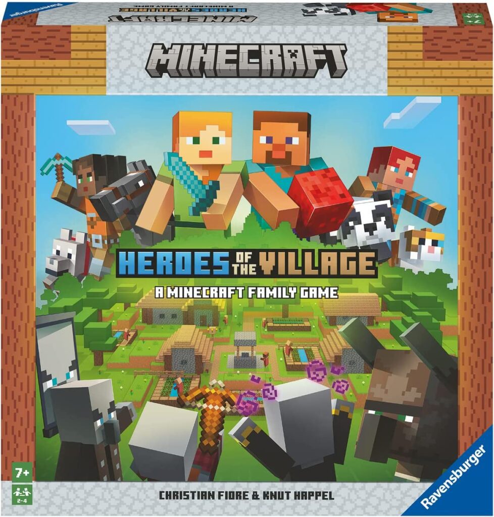 Minecraft Heroes of the Village juego de mesa