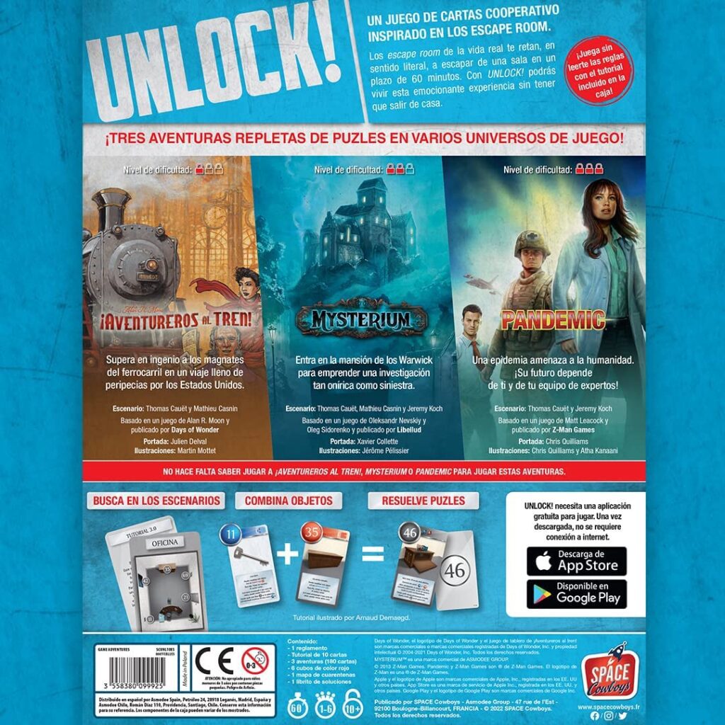 Unlock! Game Adventures juego de mesa