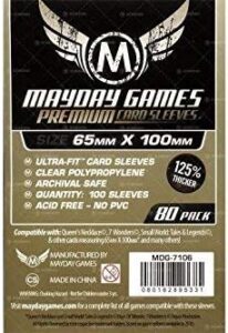 Fundas para cartas Mayday - Magnum Premium (Marrón - 65x100)