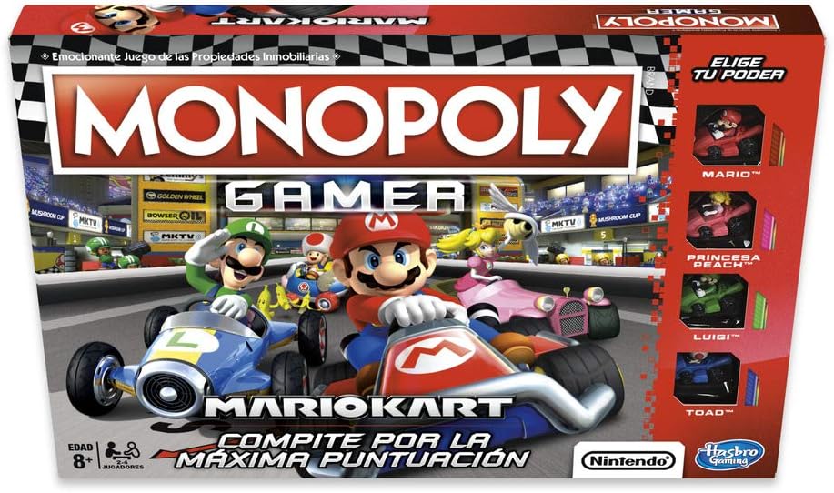 Monopoly Gamer Mario Kart juego de mesa
